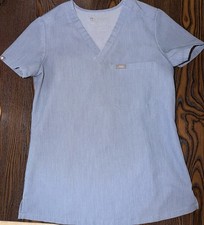 FIGS Technical Collection Women's Denim Scrub Top XXS