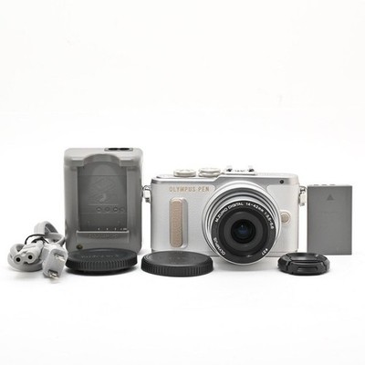 Good condition OLYMPUS E PL8 EZ Lens Kit White Mirrorless Camera Shutter count 1