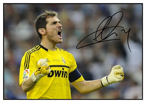 12479. Iker Casillas Signed Pictures (A4 Prints) Real Madrid Spain FC Porto