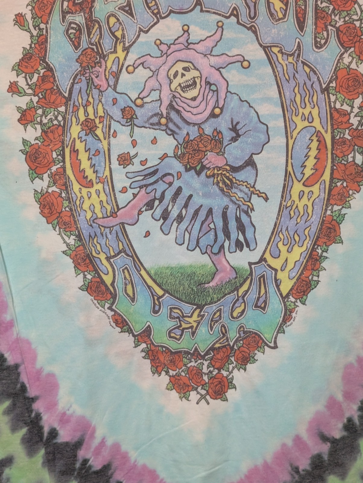 Liquid Blue Mens T-shirt Tie-Dye Grateful Dead Seasons Of The Dead Defct #6236
