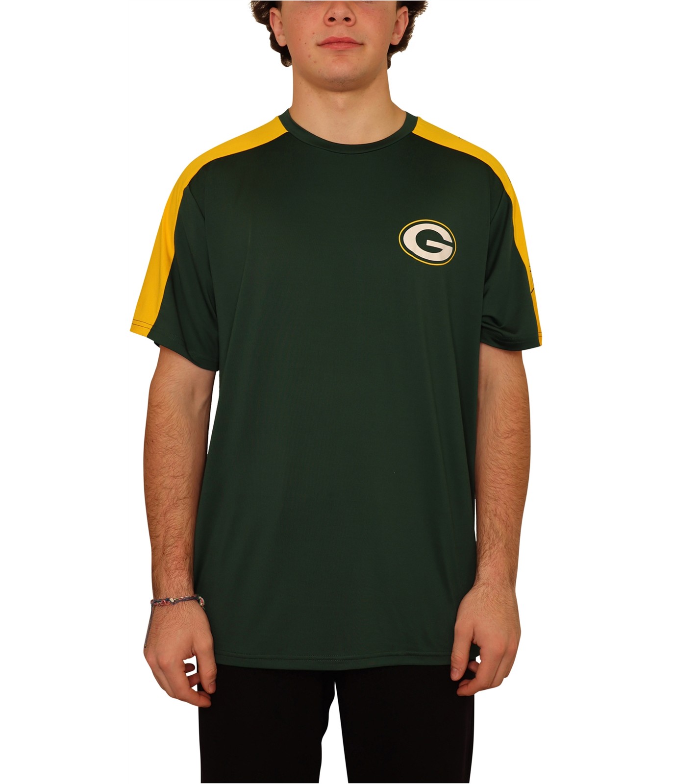 MSX Mens Green Bay Packers Logo Graphic T-Shirt, Green, Large