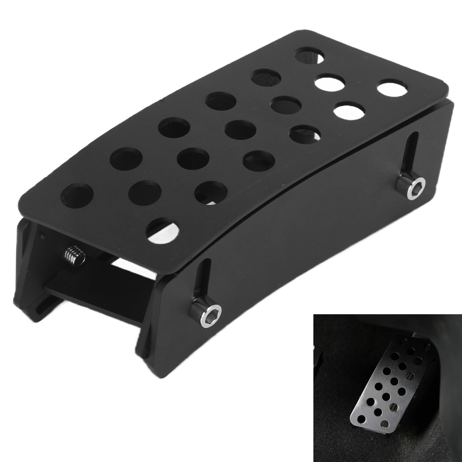 Accelerator Raised Pedal Iron Black Replacement For JK 2007‑2017 New