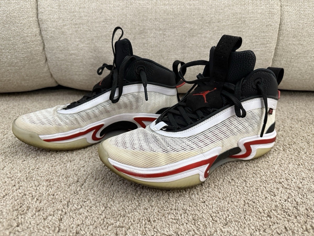 Original Nike Air Jordan 36 OG Shoes size 12 (white/university red