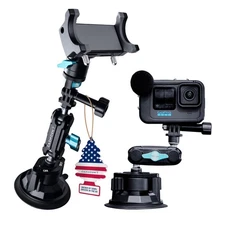 TitanX100 Pro Heavy Duty Car Mount – Window Phone Mount & Windshield Mount Ce...