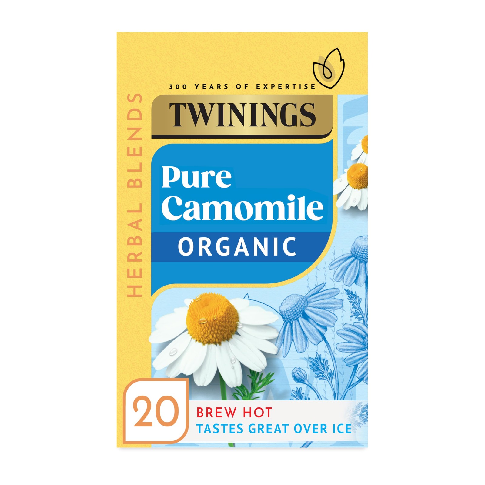 Twinings Organic Pure Camomile Tea Tea Bags Sugar Free Tea Caffeine-Free Tea Size 20 - Image 2