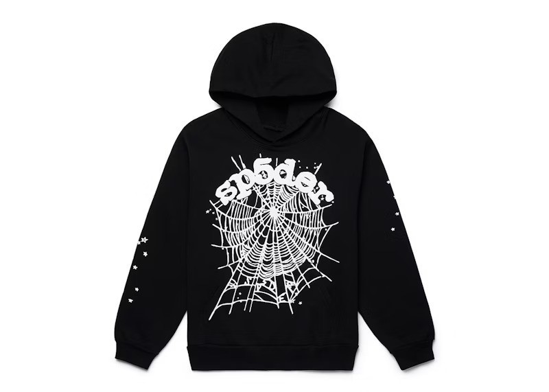 Y2K Spider Web Hoodie Gothic Graphic Oversized Streetwear Pullover