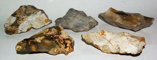 Beautiful Lot of Flint Tools Scrapers Bifaces 4.5 to 12 cm Hardivillers Oise - Picture 5 of 11