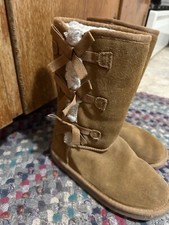 Koolaburra by UGG Girl's Victoria Tall Fur Boot Chestnut Size 3