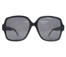 Alaïa Sunglasses AA0037S 001 Polished Black Oversized Square Frames Gray Lenses