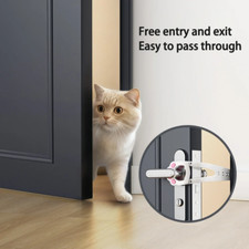 Cat Door Latch Bracket, Adjustable Size to Keep the Door Open, Prevent Dogs from