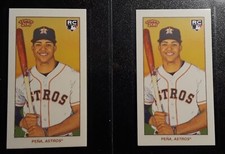 2022 Topps T206 Wave 5, Jeremy Pena RC, Tolstoi back + El Principe De Gales back