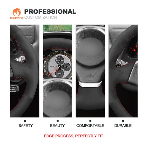 MEWANT Synthetic Suede DIY Car Steering Wheel Cover for Lexus IS 200 1999-2005 - Picture 7 of 10