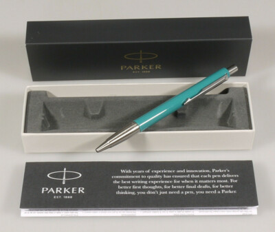 PRL) PARKER VECTOR BALLPOINT PEN STAINLESS STEEL STAINLESS STEEL BRAND NEW