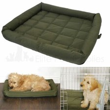 Rosewood Water Resistant Crate Mattresses Pet Dog Cat Bed - Green S,M,L,XL