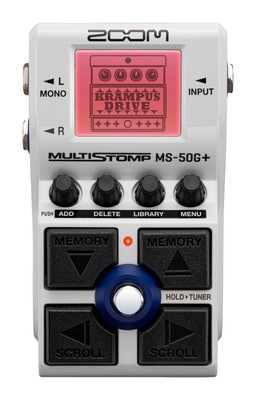 Zoom MS-50G+ MultiStomp Guitar Effects Pedal, Single Stompbox, 100 effects,...