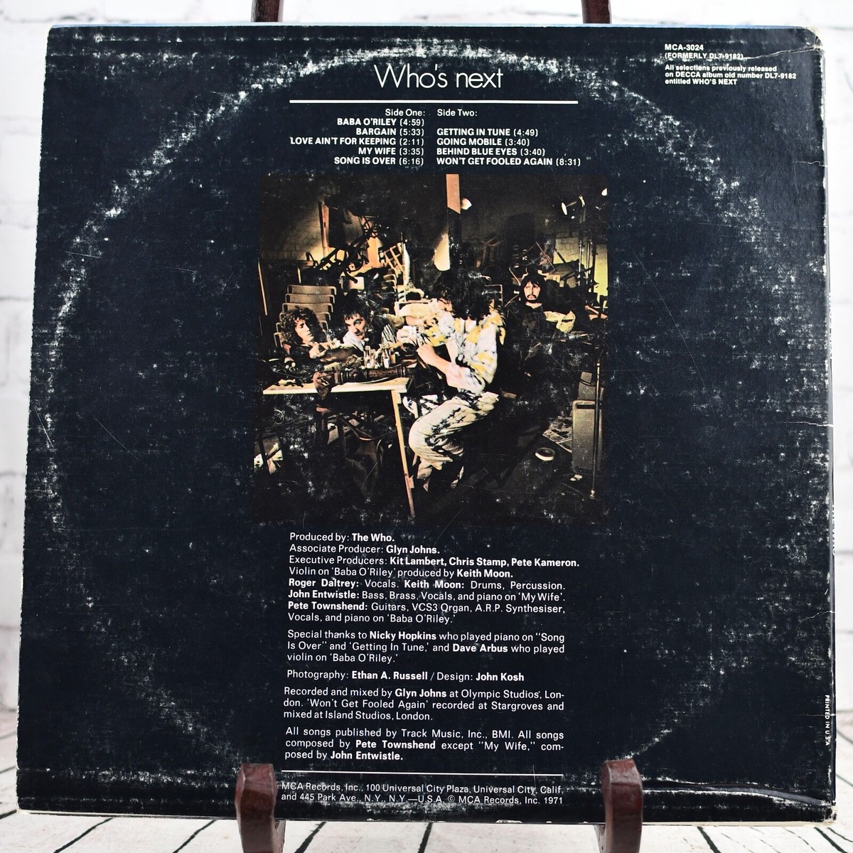 The Who「Who's Next」LP（12インチ）/MCA Records(MCA-1691