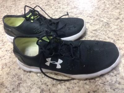 Under Armour Light Weight Men's Running Shoes - Black/White, Size 13