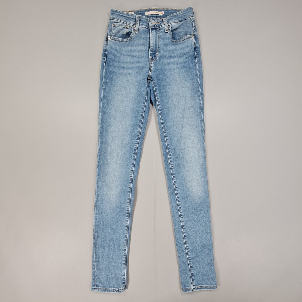 Levis 721 Womens Jeans Blue W25 L30 High Rise Skinny Premium