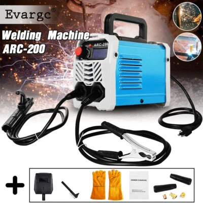 EVARGC Mini Welding Machine 110V Plug 200A Stick ARC Welder Machine IGBT Digital Smart