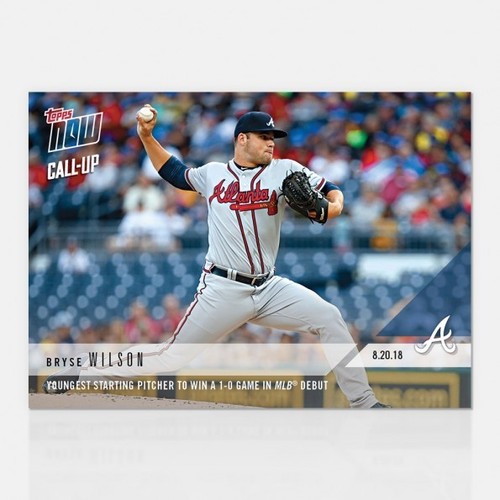 2018 Topps Now 620 Bryse Wilson