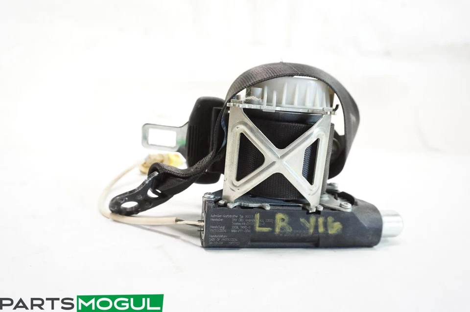 Porsche Panamera (970) 2012 retractor de cinturón de seguridad trasero izquierdo/derecho negro OEM Foto 2 de 4