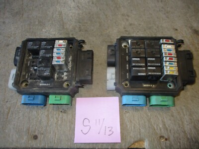 Used Lot of 2 Bussman 31073-2/Stewart-Stevenson Relay Boxes, for Parts FMTV LMTV