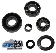 Getriebelager Set / Getriebe Lager Set - für Gilera Runner / Piaggio Nrg 50