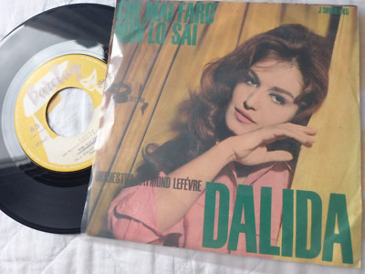 DALIDA QUE NEVER SCHEINWERFER SAI LO ITALY 45 Umdrehungen 7'' Neuwertig