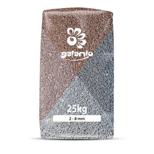 Lavamulch Garten Terasse Boden Vulkan Eifel Gehweg Natur Steine 2-8mm 25kg Sack - Bild 3 von 9