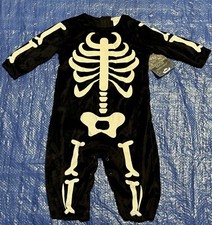 New Pottery Barn Kids Glow In The Dark Skeleton Halloween Costume 2T