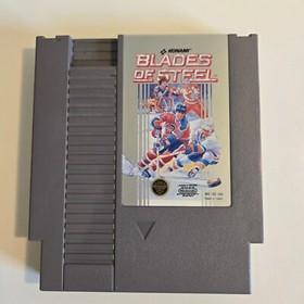 Blades of Steel Nintendo Entertainment System NES 1988 Cartucho de juego de hockey