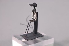 LD559 DISQUE ROUGE Ho train 270 Signal pleine voie 1 feu 45 mm métal panneau CRO