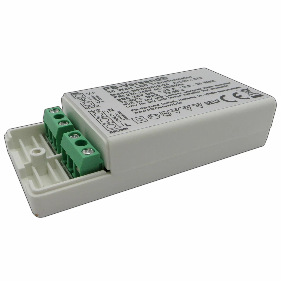 LED Trafo 30 Watt 24 Volt DC mini klein Transformator Driver Netzteil - Bild 4 von 4