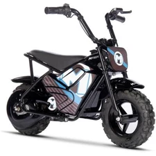 MotoTec 24V 250W Electric Mini Bike - Black | High-Power Off-Road Ride✅
