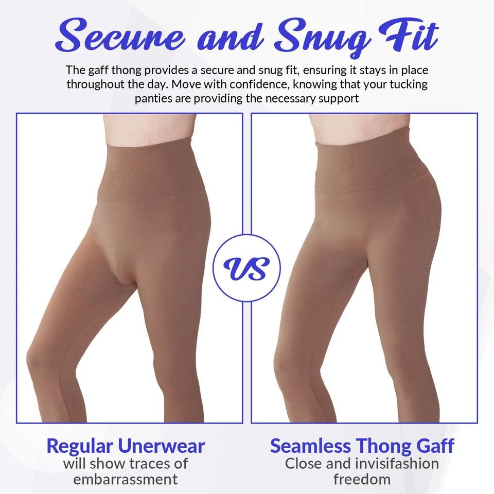 Crossdresser Thong Gaff Panties Men's Hiding Gaff Underwear & Lingerie for Women - Image 2 of 4