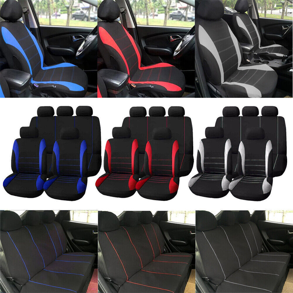 Universal 5Seats Car Seat Cover 9 Set Full Car Interior Seat Cover