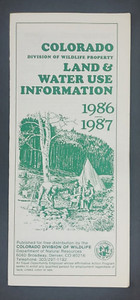 1986 1987 Colorado Land Water Use Information Wildlife Div Vtg Travel Brochure