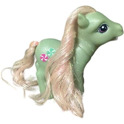 G3 Hasbro My Little Pony MINTY Peppermint Candy Heart White Hair