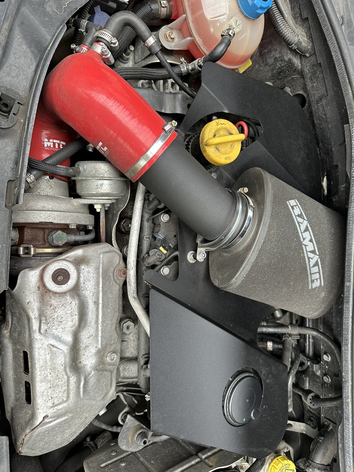 Ramair JSK116BK Air Filter Induction Intake Kit for Abarth FIAT 500 1