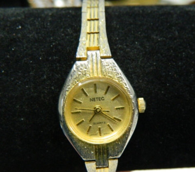 Vintage NETEC Gold tone watch/wristwatch