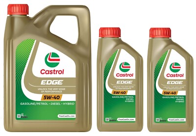Castrol EDGE TITANIUM 5W-40 4L缶２個　8L Castrol EDGE TITANIUM 5W-40 Full Synthetic Engine Oil 5W40 | eBay