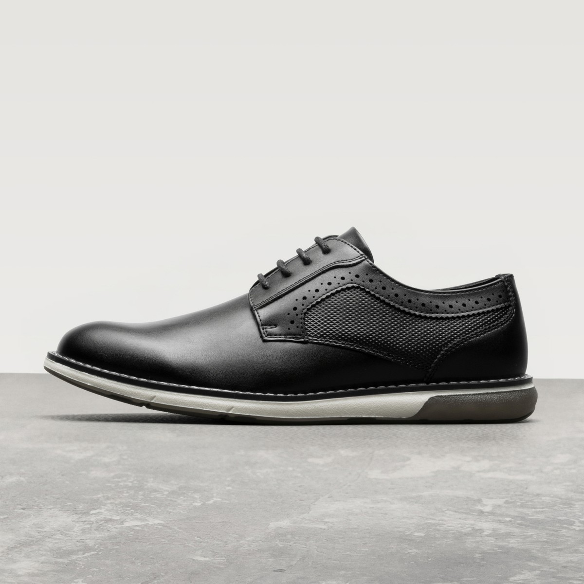Men's Plain Toe Oxford Casual Shoes Business Derby Dress