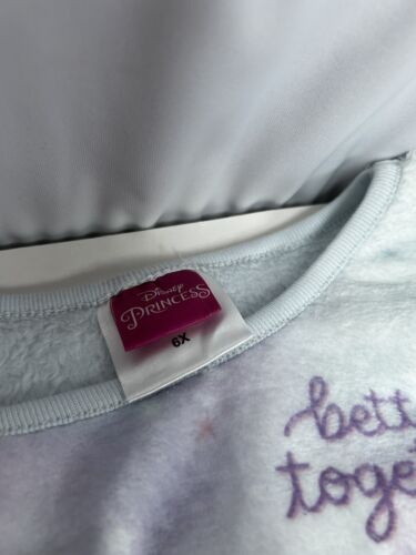 Disney Princess Size 6X Girls Better Together Cozy Pullover Sweatshirt Warm NWT - Picture 4 of 5