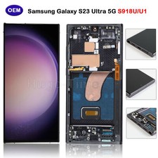 OEM For Samsung Galaxy S23 Ultra S918U/W LCD Display Touch Screen Assembly Black