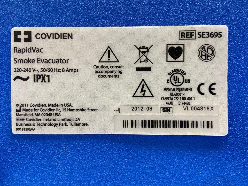Covidien RapidVac Smoke Evacuator System eBay