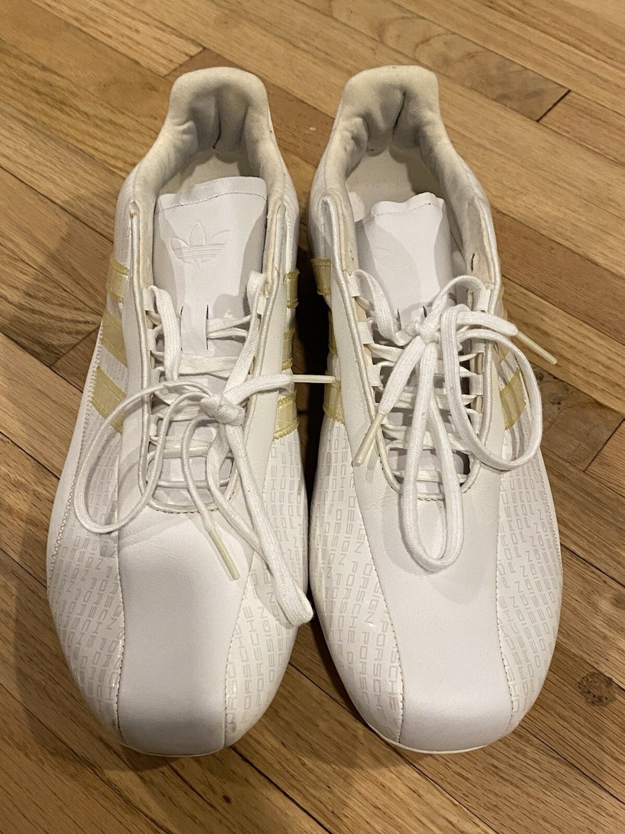 Adidas Porsche Design 909239 White Stripe Size 10 Driving Sneaker