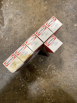 6 Raytheon 0B3A/0B3 Tubes  NOS/NIB