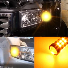 GLOFE LED Front Turn Signal Lights 3157 for Honda Ridgeline 2006-2014 Amber