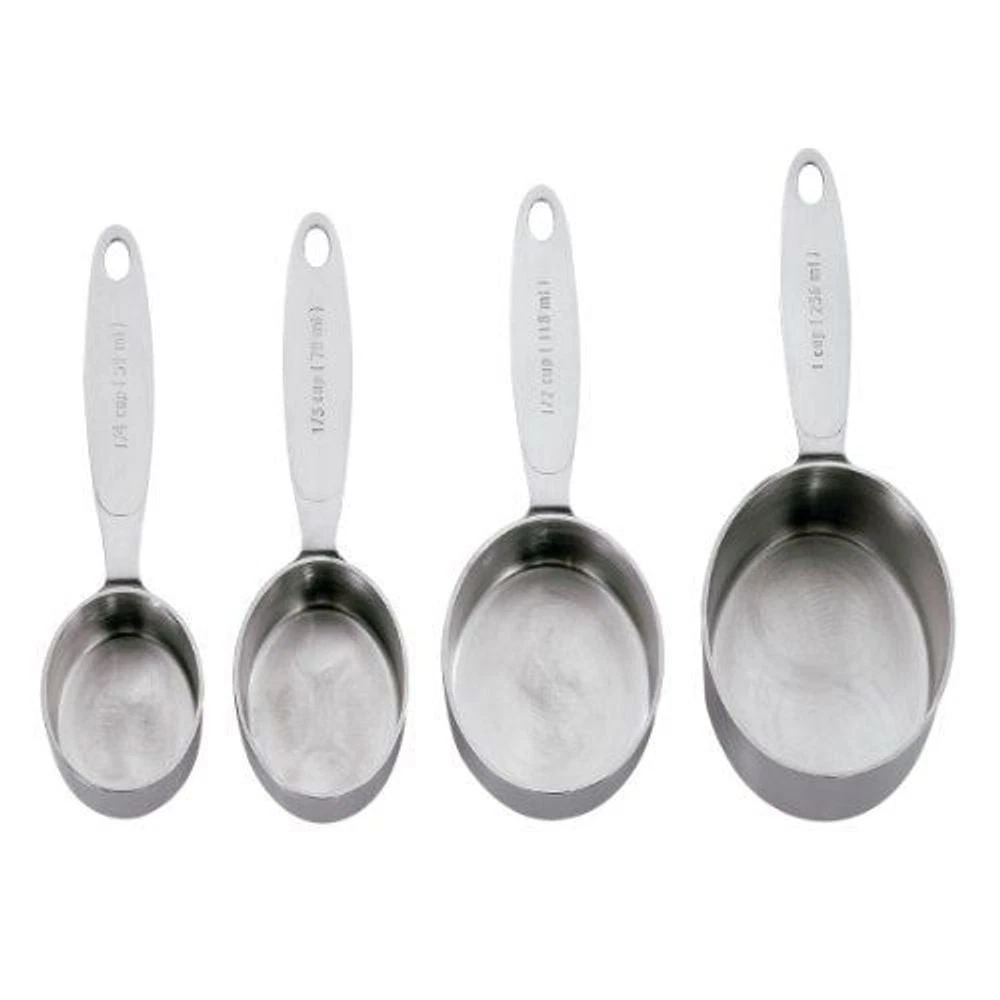 Cuisipro Stainless Steel Measuring Cup Set Silver