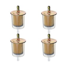 Besulen 38 Inch Inline Fuel Filter 4pcs Clear Housing Gas Engine